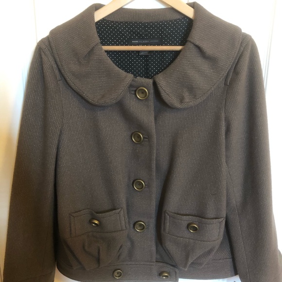 MARC JACOBS Brown Tweed Jacket 12 - Picture 1 of 5